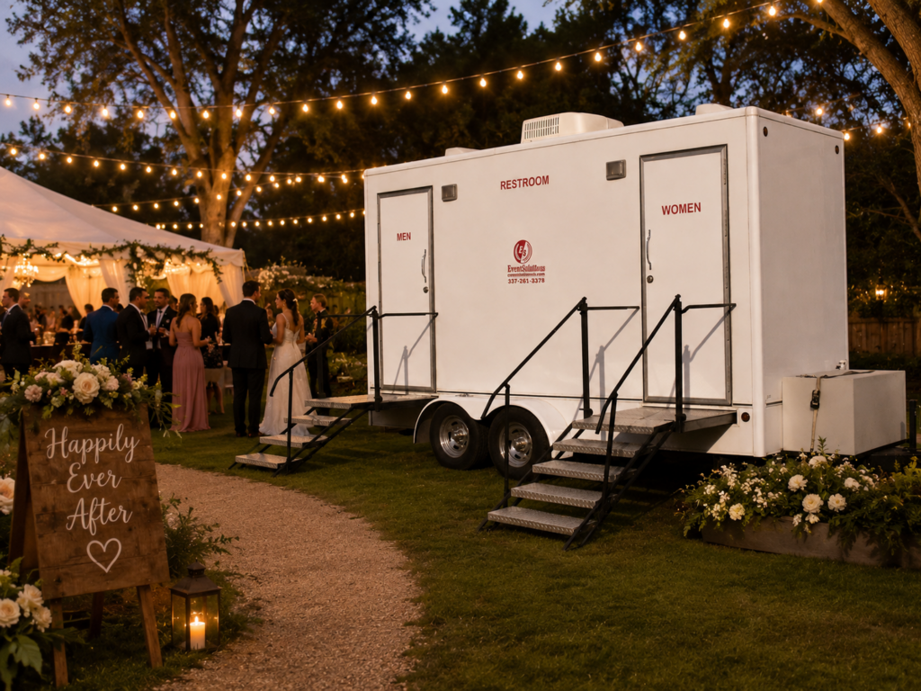 luxury restroom trailer