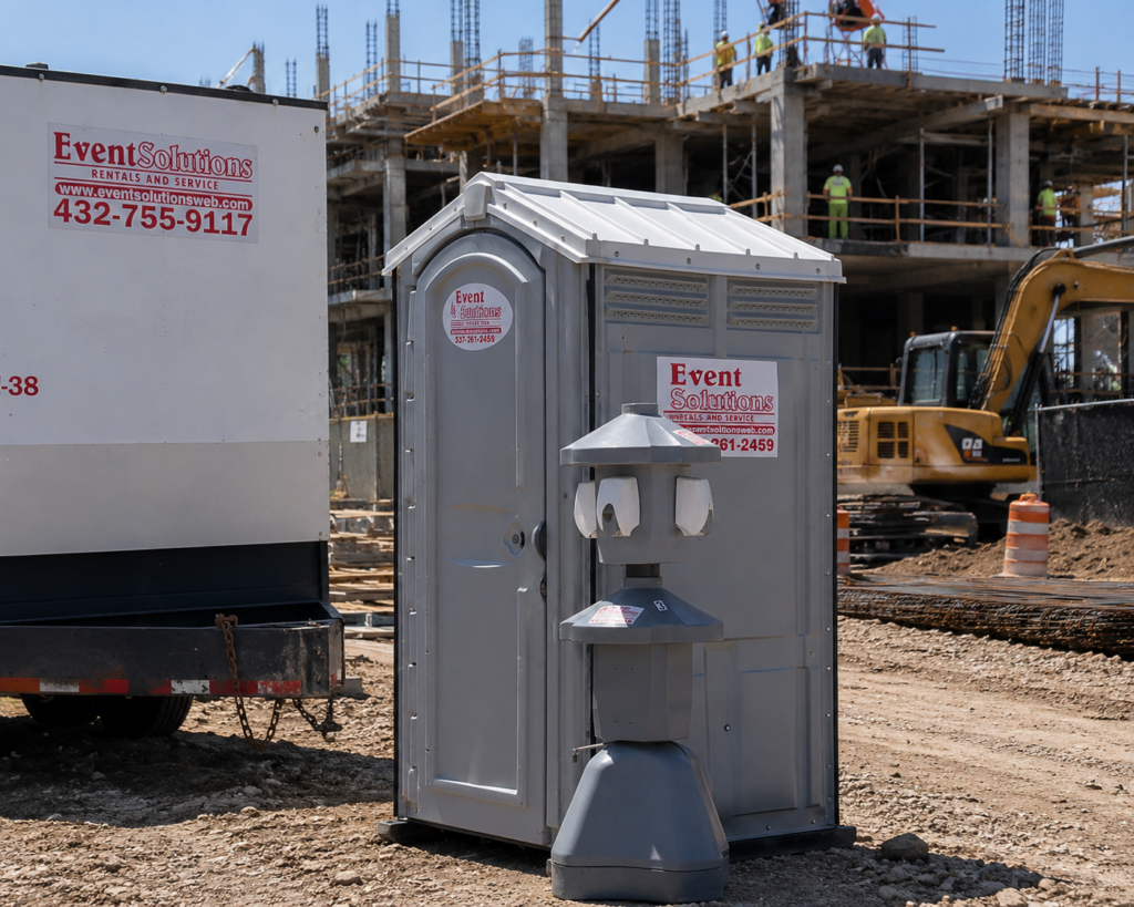construction portable restroom rental